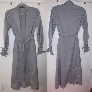 Trench duster in Storm